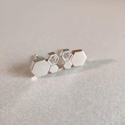 [Love Lucky]BEE LOVE SILVER DIAMOND EARRINGS