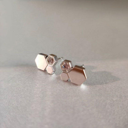 [Love Lucky]BEE LOVE SILVER DIAMOND EARRINGS