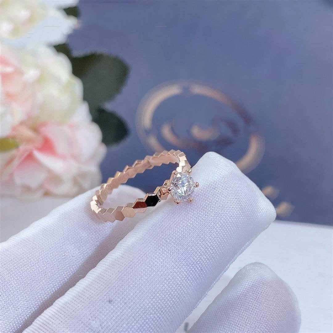 [Love Lucky]BEE LOVE RING PINK GOLD 1 DIAMOND