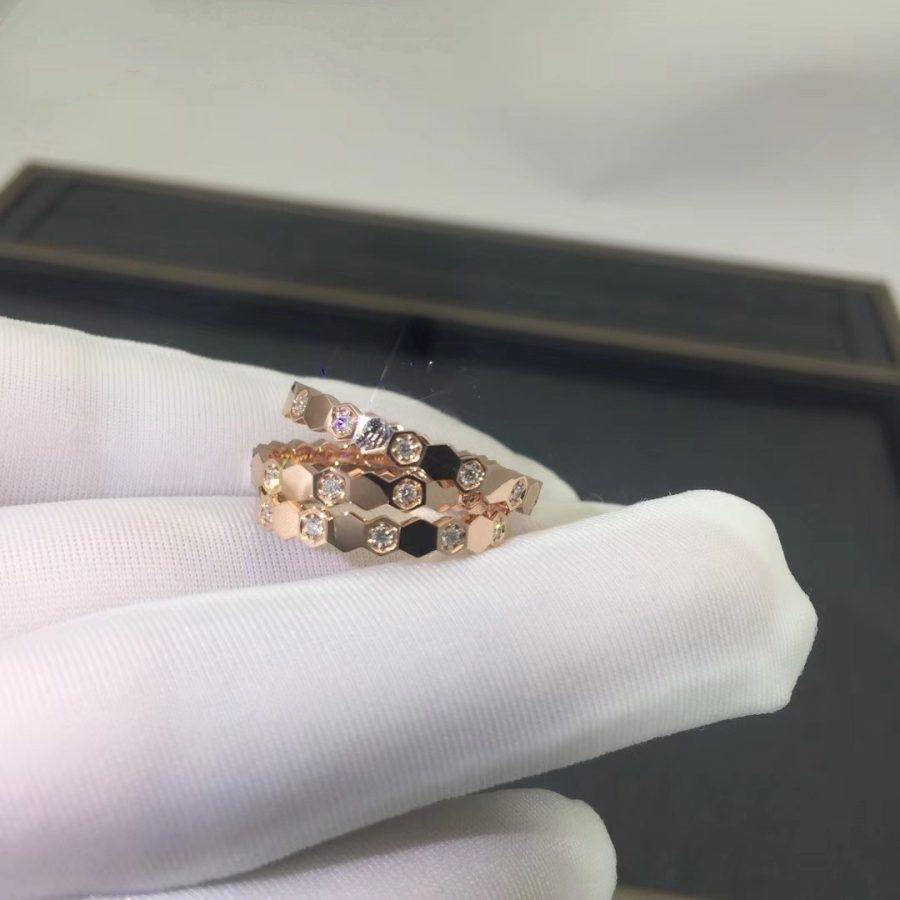 [Love Lucky]BEE LOVE RING PINK GOLD DIAMOND