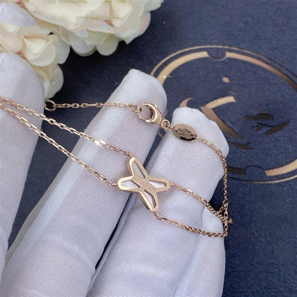 [Love Lucky]JEUX BRACELET WHITE MOP PINK GOLD 1 DIAMOND