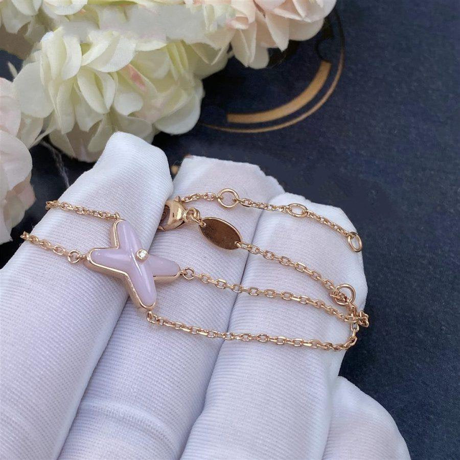 [Love Lucky]JEUX BRACELET PINK MOP PINK GOLD 1 DIAMOND