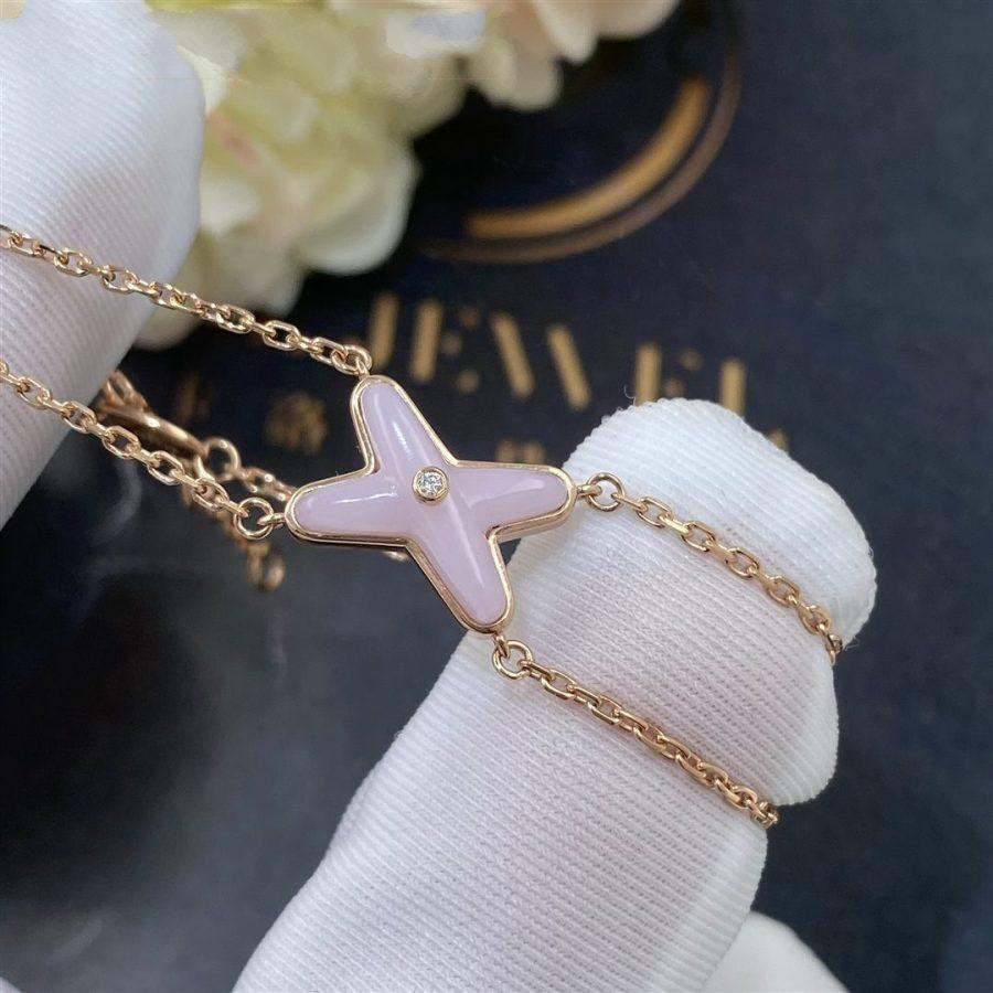 [Love Lucky]JEUX BRACELET PINK MOP PINK GOLD 1 DIAMOND