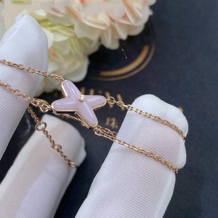 [Love Lucky]JEUX BRACELET PINK MOP PINK GOLD 1 DIAMOND