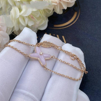 [Love Lucky]JEUX BRACELET PINK MOP PINK GOLD 1 DIAMOND