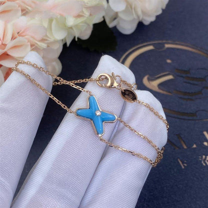 [Love Lucky]JEUX BRACELET TURQUOISE PINK GOLD 1 DIAMOND