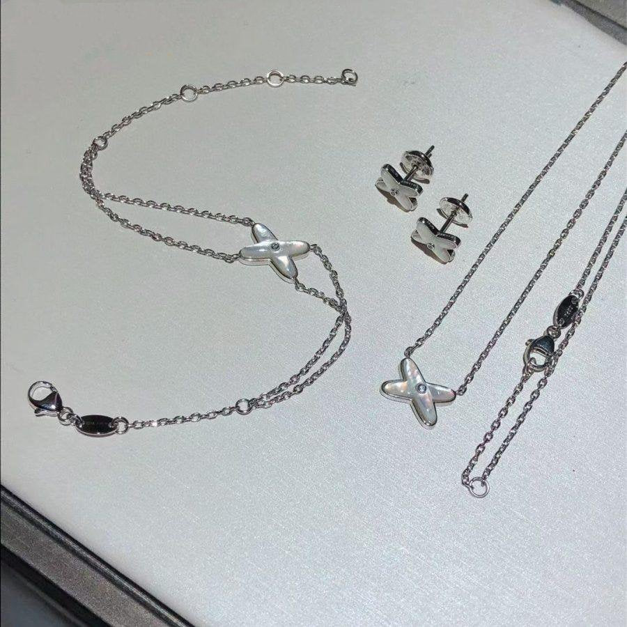[Love Lucky]JEUX BRACELET WHITE MOP SILVER 1 DIAMOND