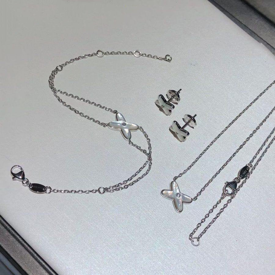 [Love Lucky]JEUX BRACELET WHITE MOP SILVER 1 DIAMOND
