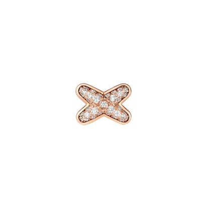 [Love Lucky]JEUX DE PINK GOLD DIAMOND EARRINGS