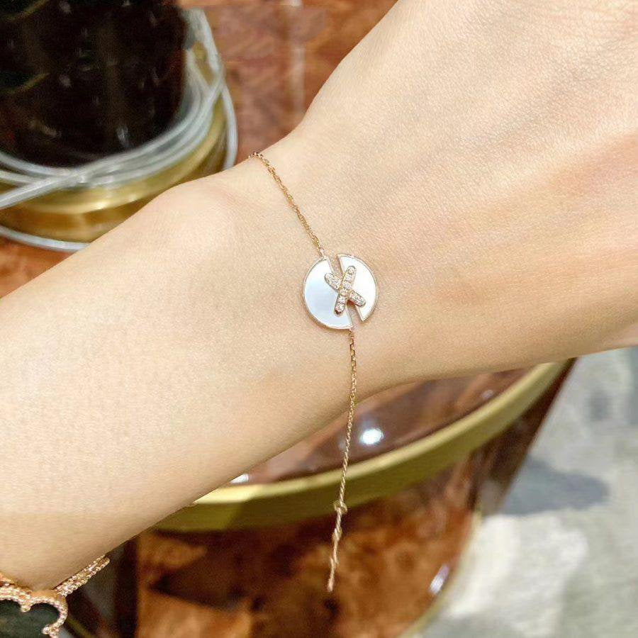 [Love Lucky]JEUX DE BRACELET MOP PINK GOLD DIAMONDS