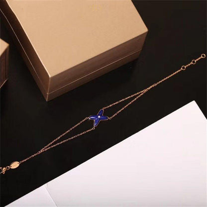 [Love Lucky]Hollow Design Four-Leaf Clover Flower Shape Ring