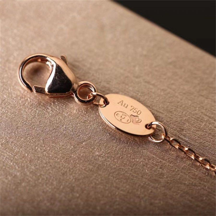 [Love Lucky]Hollow Design Four-Leaf Clover Flower Shape Ring