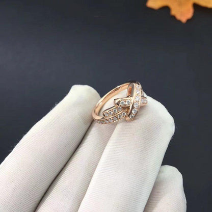 [Love Lucky]JEUX DE RING PINK GOLD DIAMOND