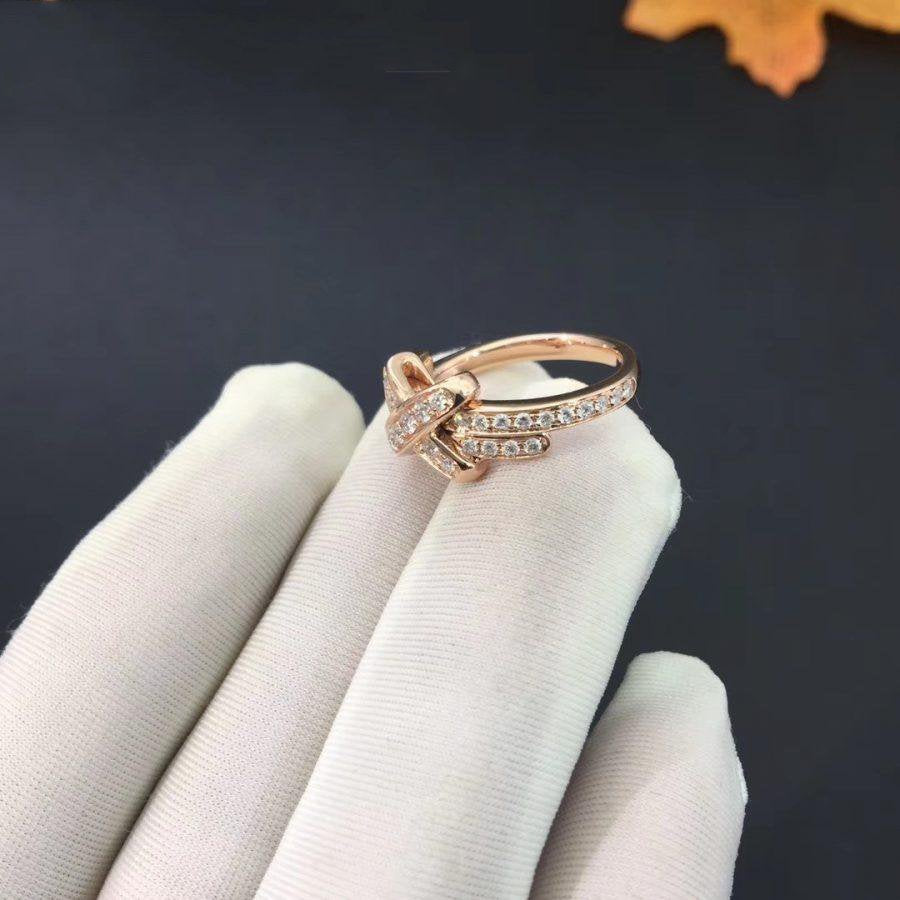 [Love Lucky]JEUX DE RING PINK GOLD DIAMOND