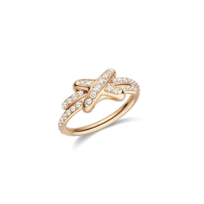 [Love Lucky]JEUX DE RING PINK GOLD DIAMOND
