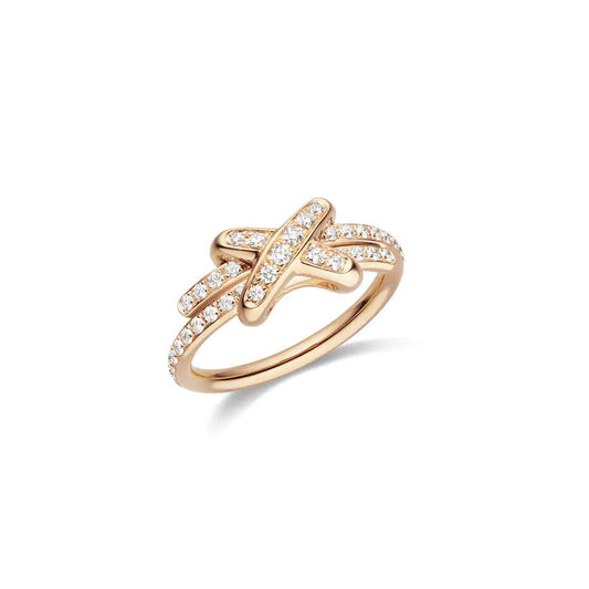 [Love Lucky]JEUX DE RING PINK GOLD DIAMOND
