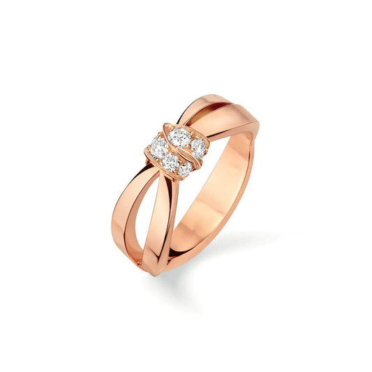 [Love Lucky]LIENS RING PINK GOLD DIAMOND
