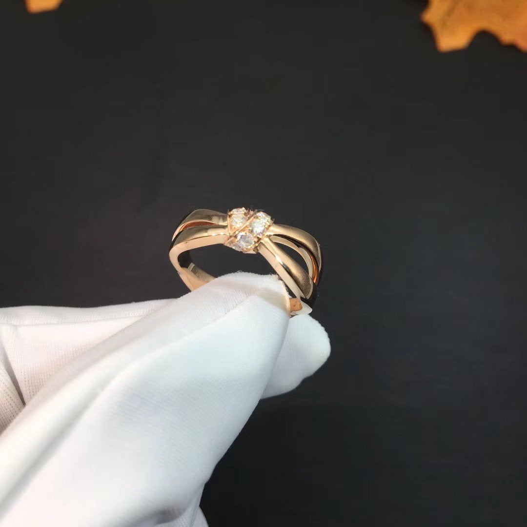 [Love Lucky]LIENS RING PINK GOLD DIAMOND