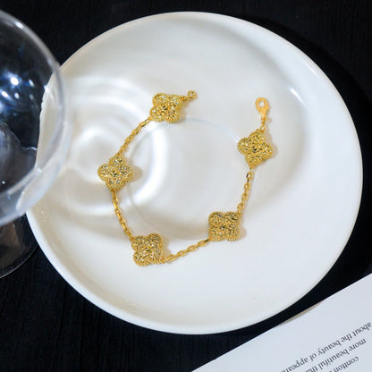[Love Lucky]CLOVER 5 MOTIFS BRONZING BRACELET
