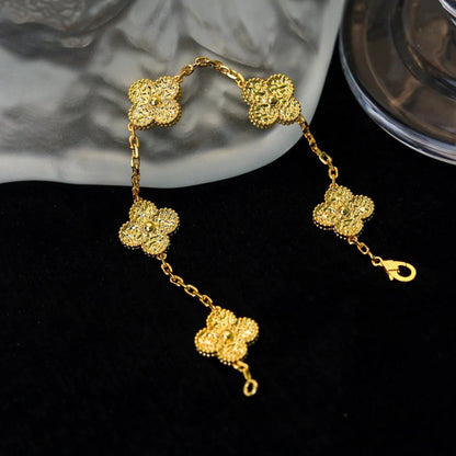 [Love Lucky]CLOVER 5 MOTIFS BRONZING BRACELET