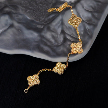 [Love Lucky]CLOVER 5 MOTIFS BRONZING BRACELET