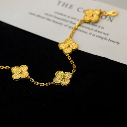 [Love Lucky]CLOVER 5 MOTIFS BRONZING BRACELET