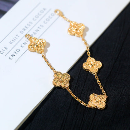 [Love Lucky]CLOVER 5 MOTIFS BRONZING BRACELET