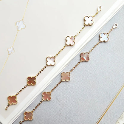 [Love Lucky]CLOVER 5 PINK MOP BRACELET