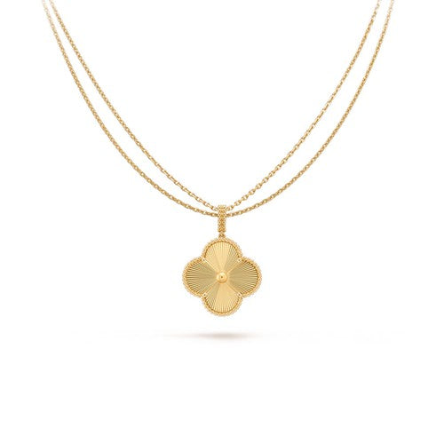 [Love Lucky]CLOVER 25MM PEDANT NECKLACE GOLD