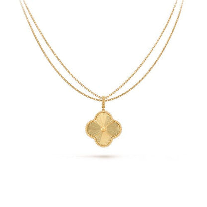 [Love Lucky]CLOVER 25MM PEDANT NECKLACE GOLD