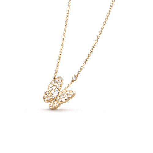 [Love Lucky]BUTTERFLY DIAMOND NECKLACE