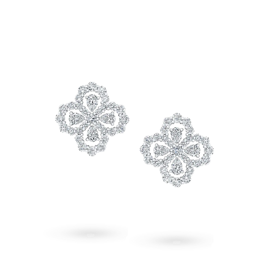 [Love Lucky]LOOP EARRINGS FULL MOTIF DIAMOND 16MM