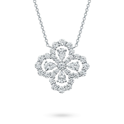 [Love Lucky]LOOP NECKLACE FULL MOTIF DIAMOND 16MM MULTIPLE COLORS