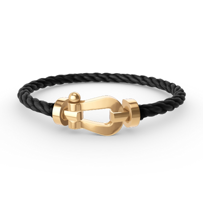 [Love Lucky]FORCE LARGE HORSESHOE NO DIAMOND BRACELET GOLD