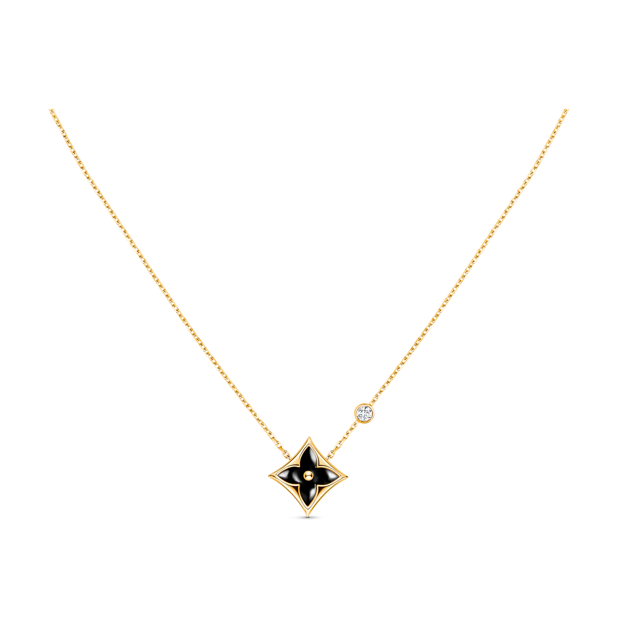 [Love Lucky]STAR BLACK MOP NECKLACE