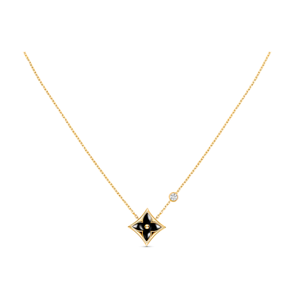 [Love Lucky]STAR BLACK MOP NECKLACE
