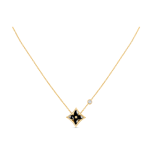 [Love Lucky]STAR BLACK MOP NECKLACE