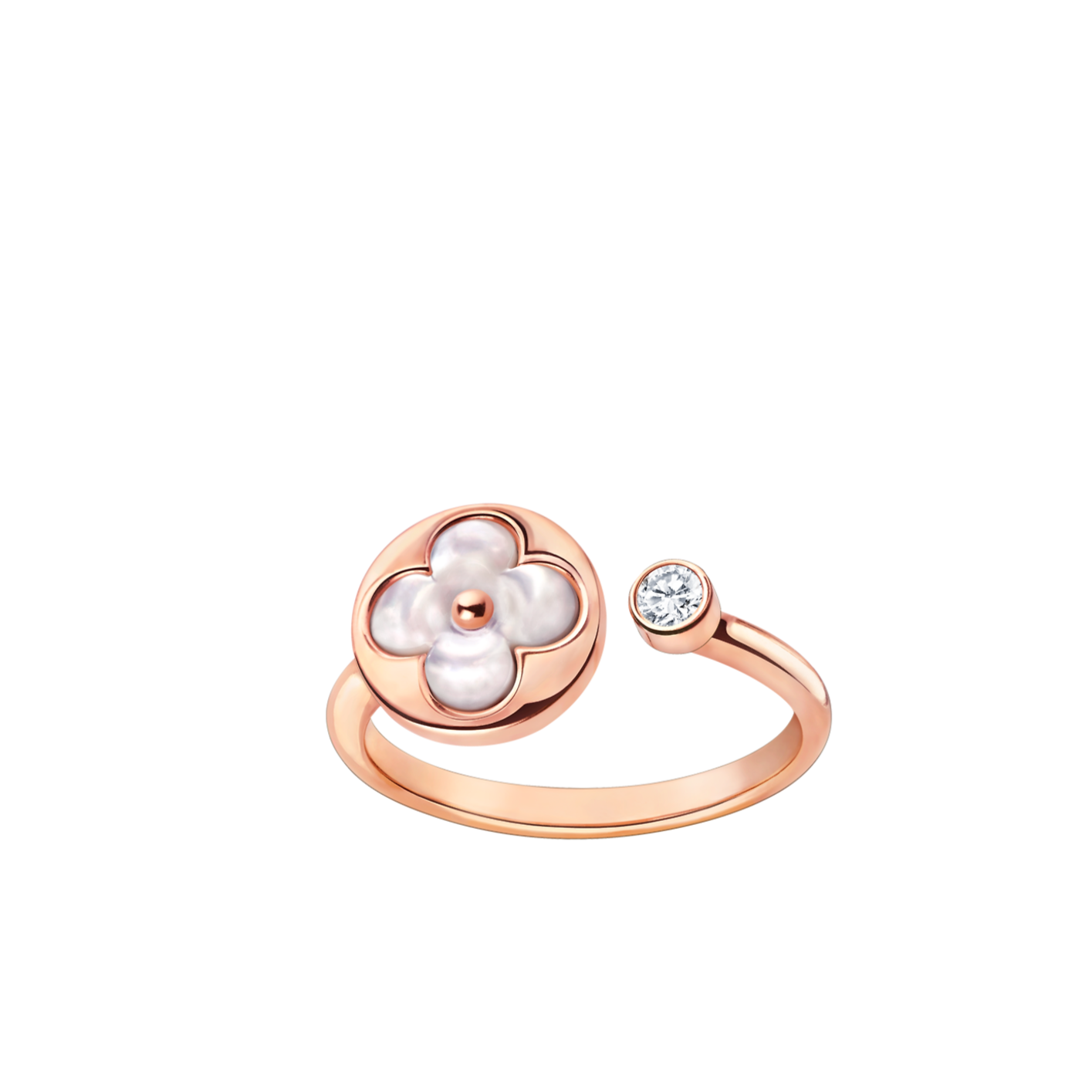 [Love Lucky]SUN 1 DIAMOND PINK MOP RING