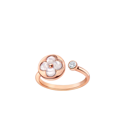 [Love Lucky]SUN 1 DIAMOND PINK MOP RING