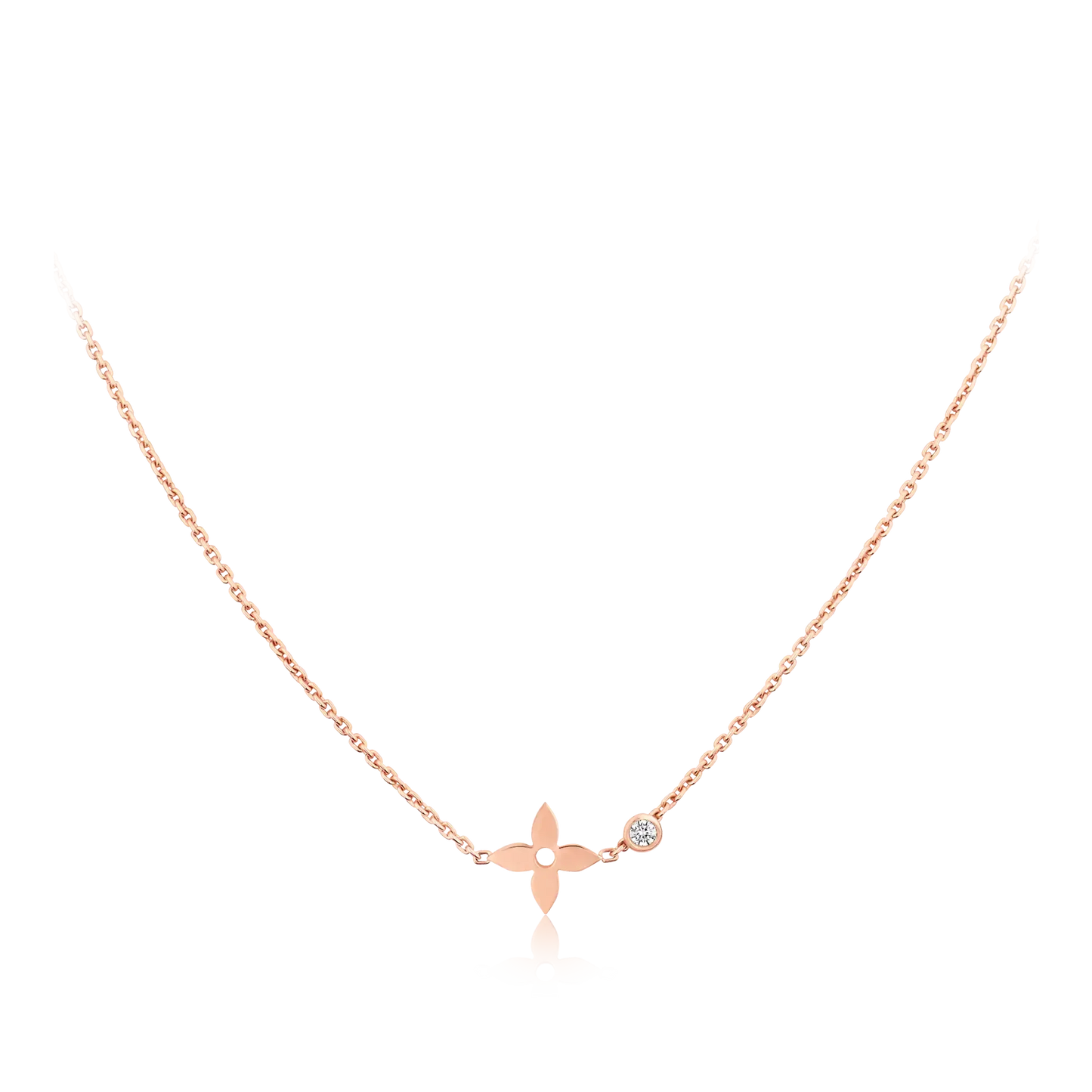 [Love Lucky]BLOSSOM PENDANT PINK GOLD AND DIAMOND