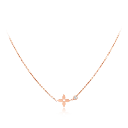 [Love Lucky]BLOSSOM PENDANT PINK GOLD AND DIAMOND