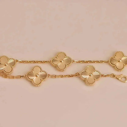 [Love Lucky]CLOVER 5 FLOWERS LASER BRACELET