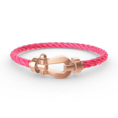 [Love Lucky]FORCE LARGE HORSESHOE NO DIAMOND BRACELET ROSE GOLD