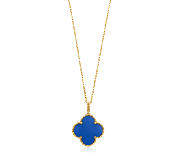 [Love Lucky]CLOVER 25MM NECKLACE TURQUOISE ROSE GOLD