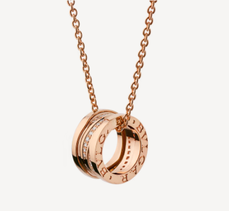 [Love Lucky]ZERO 1 PINK GOLD DIAMOND NECKLACE