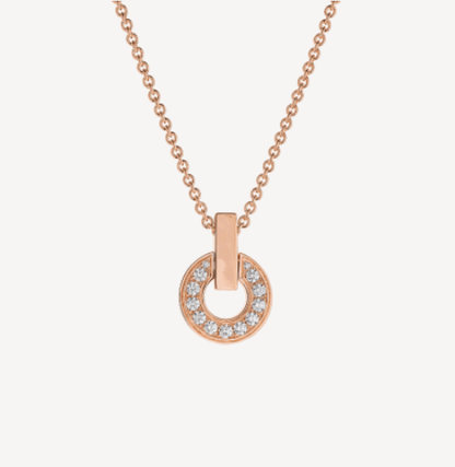 [Love Lucky]GARI NECKLACE PINK GOLD DIAMOND
