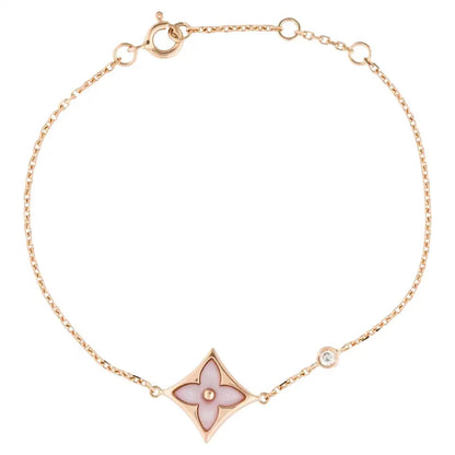 [Love Lucky]STAR 1 DIAMOND PINK GOLD BRACELET