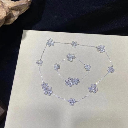 [Love Lucky]FRIVOLE SILVER 5 FLOWERS BRACELET