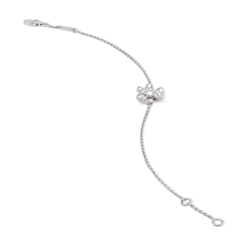 [Love Lucky]FRIVOLE SILVER FLOWER DIAMOND BRACELET