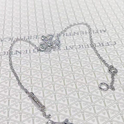 [Love Lucky]FRIVOLE SILVER FLOWER DIAMOND BRACELET